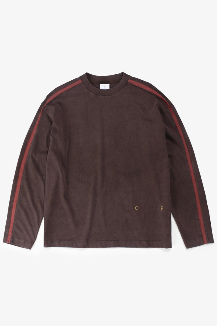 Candice - Racer Long Sleeve Tee - Brown