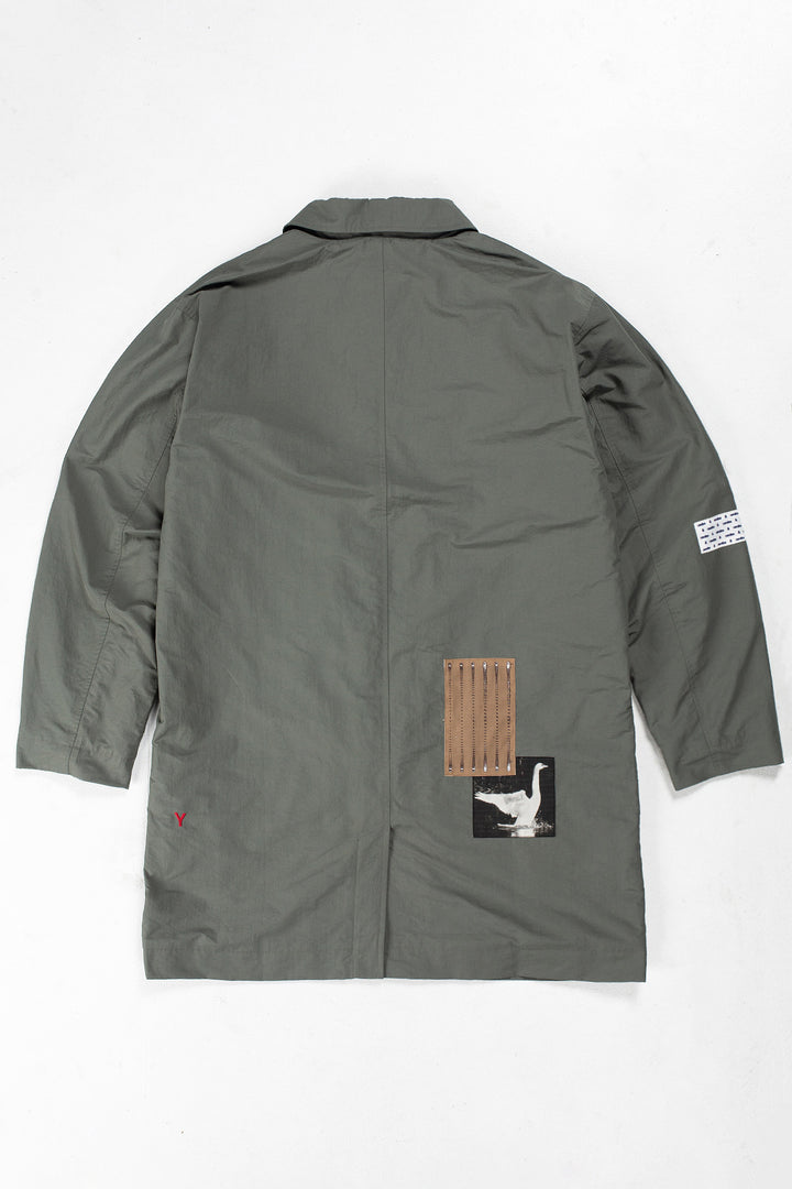 Candice - Clarke Patch Mac Coat - Sage