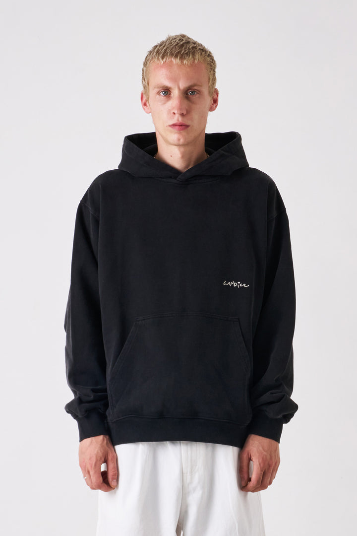 Candice - Signature Washed Hoodie - Black