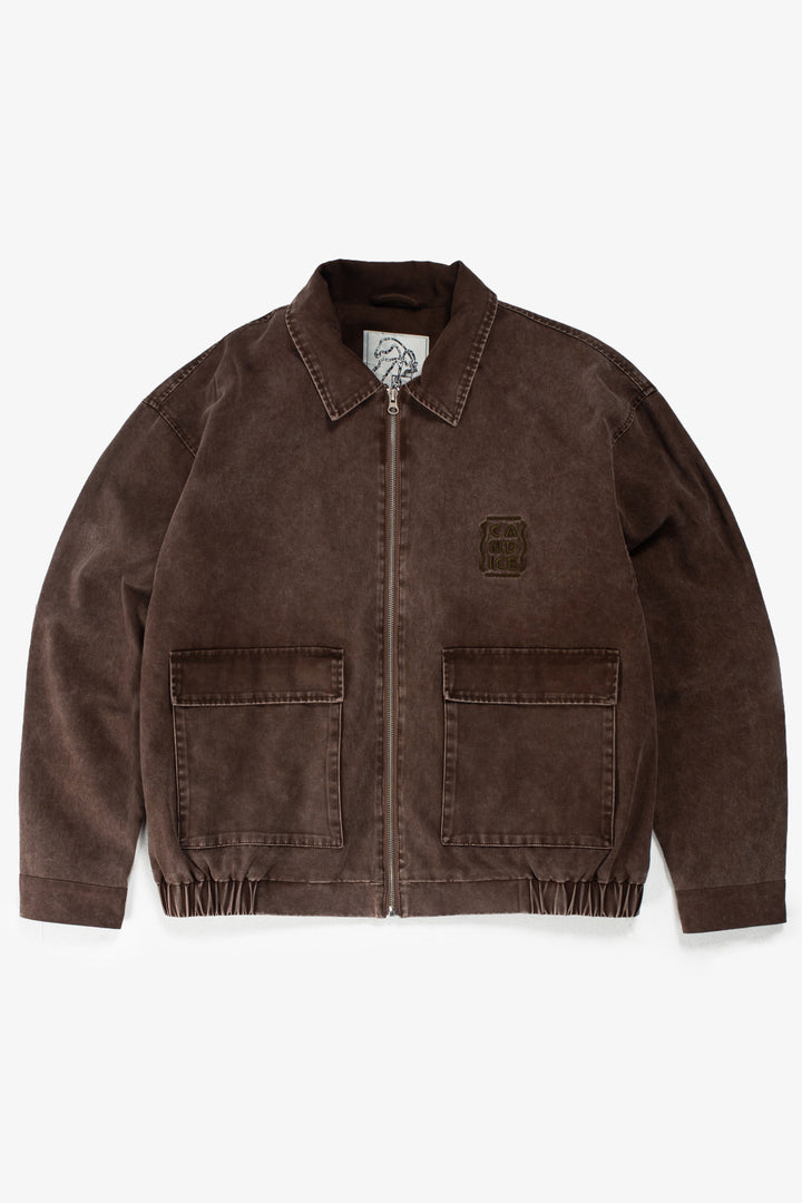 Candice - Earth Washed Jacket - Brown