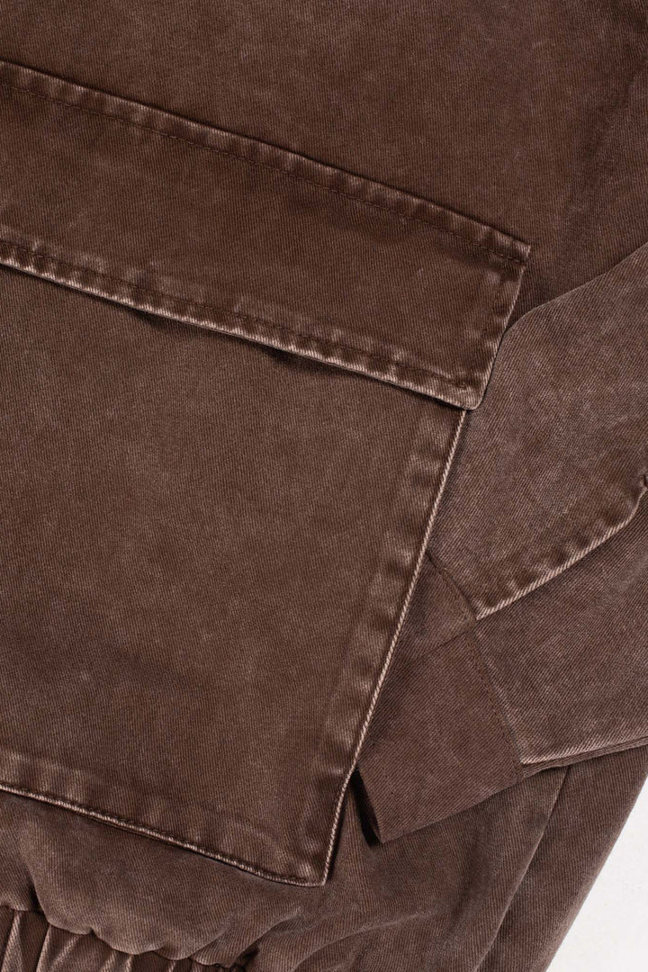 Candice - Earth Washed Jacket - Brown