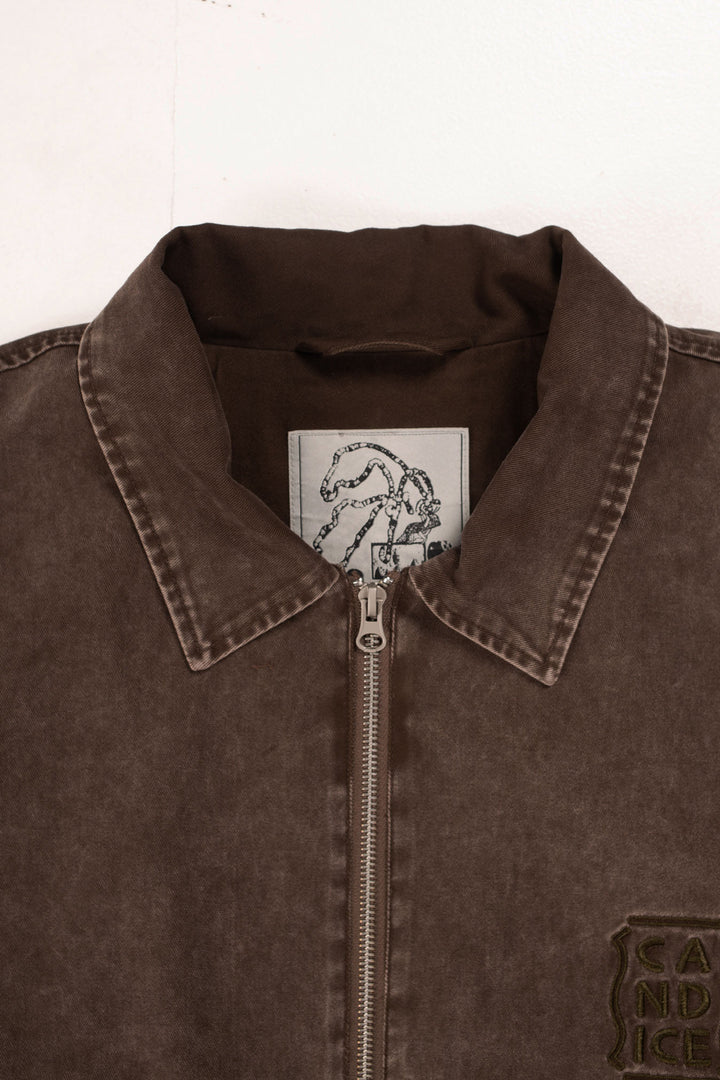 Candice - Earth Washed Jacket - Brown