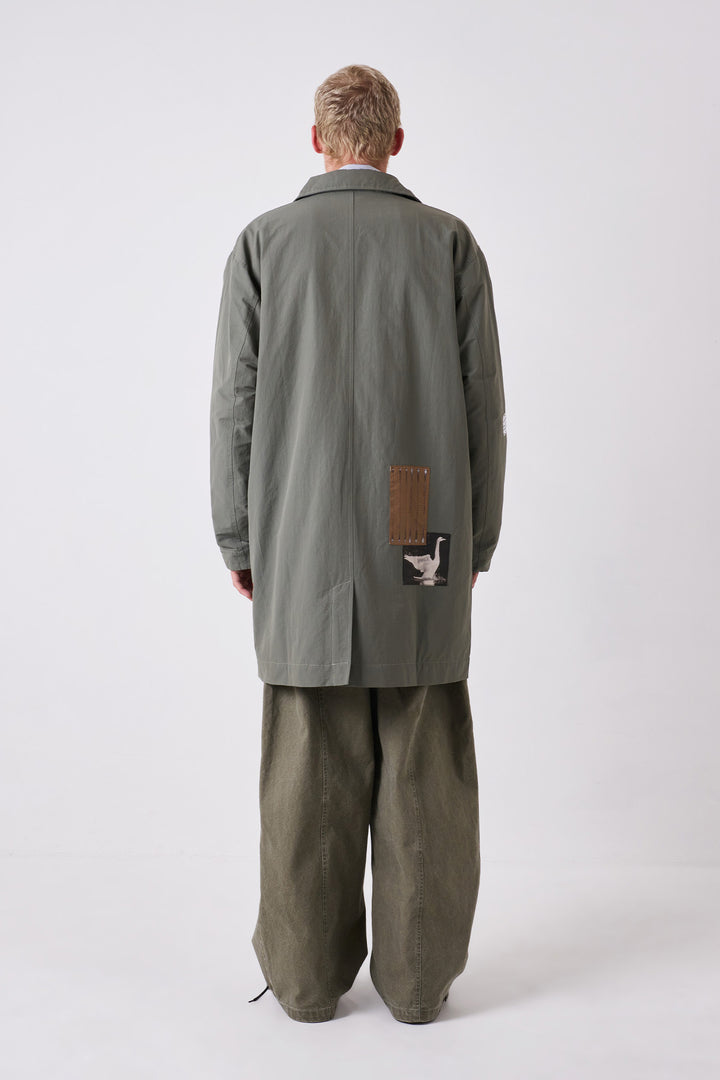 Candice - Clarke Patch Mac Coat - Sage