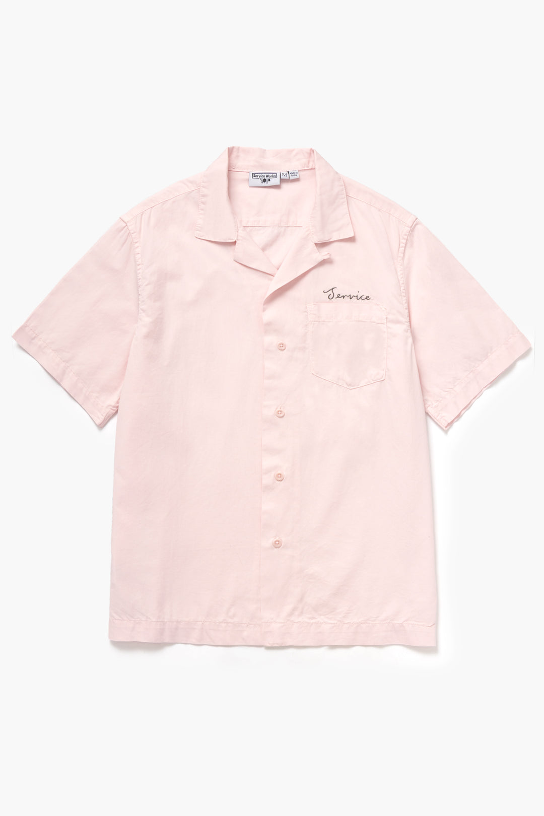 Service Works - Embroidered Resort Shirt - Dusty Pink
