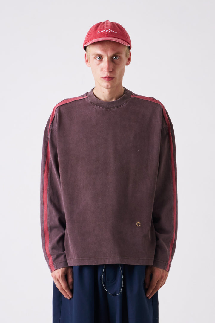 Candice - Racer Long Sleeve Tee - Brown