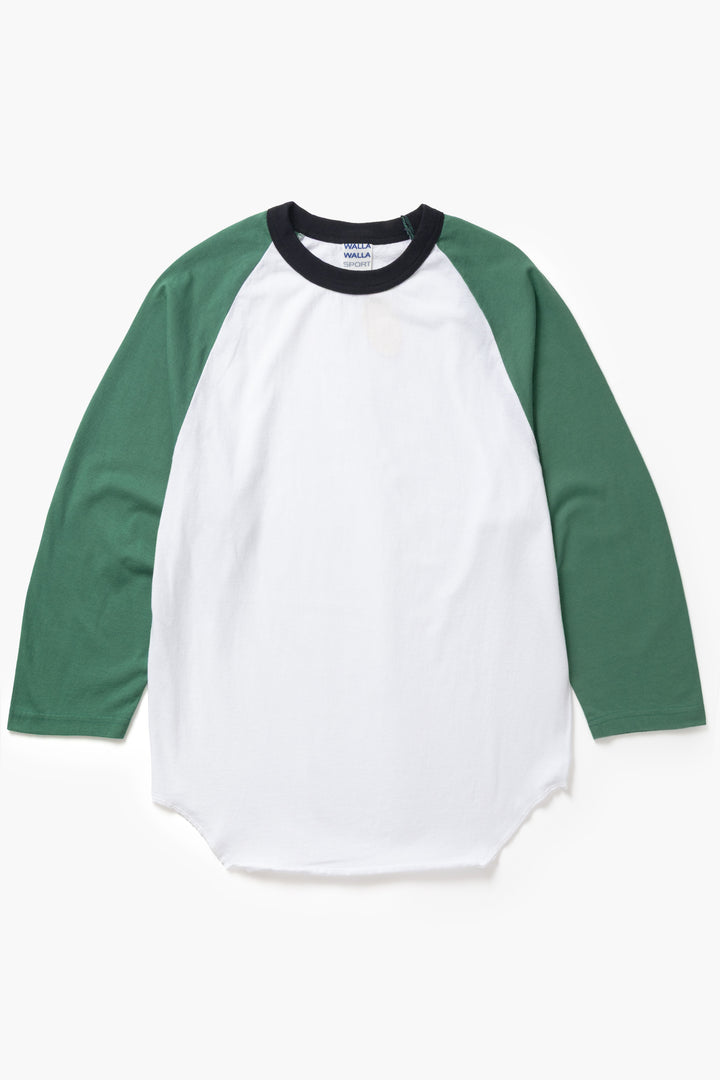 Walla Walla Sport - 3-Tone Baseball Tee - Grass/Black