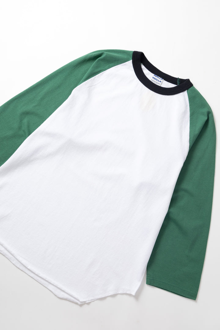 Walla Walla Sport - 3-Tone Baseball Tee - Grass/Black