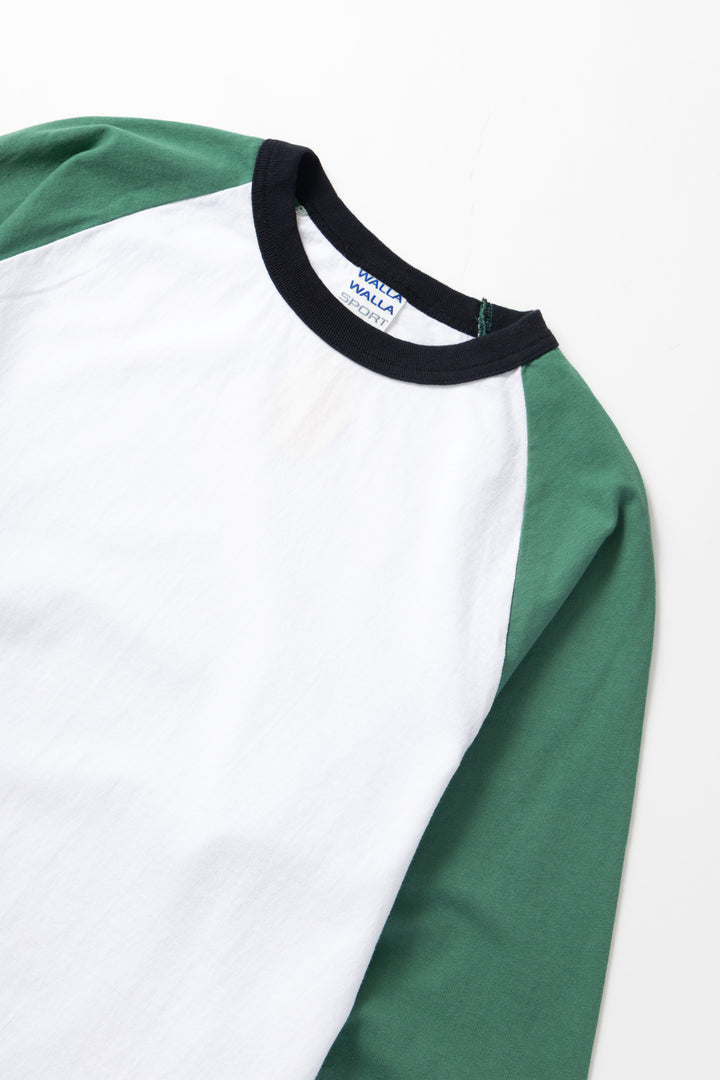 Walla Walla Sport - 3-Tone Baseball Tee - Grass/Black