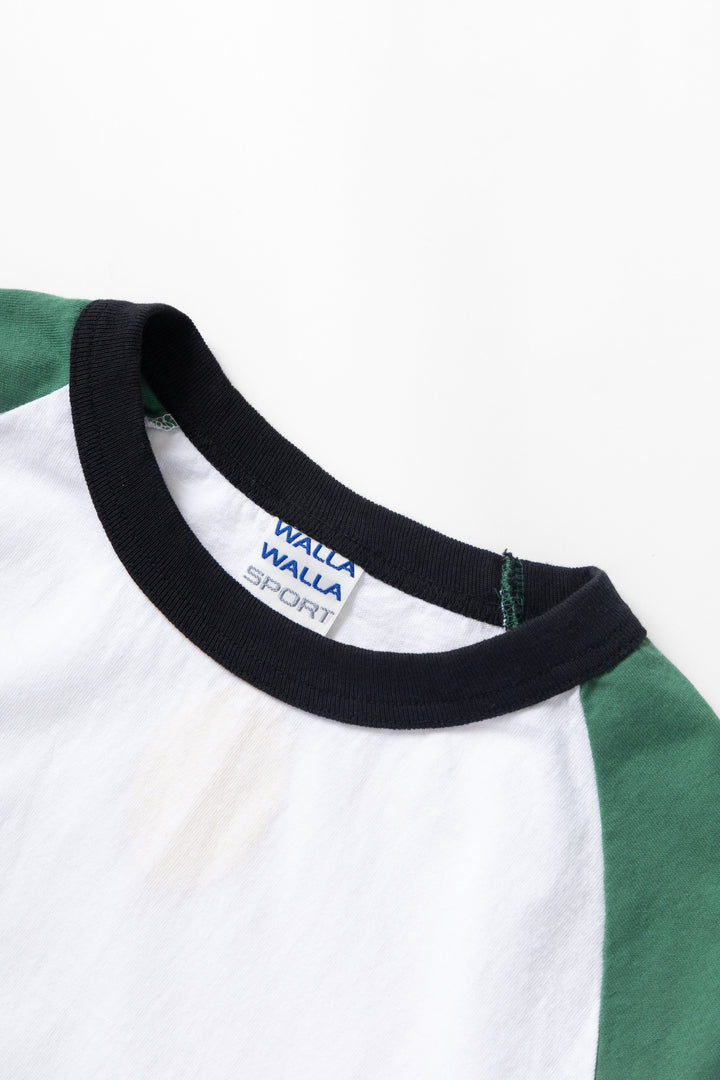 Walla Walla Sport - 3-Tone Baseball Tee - Grass/Black