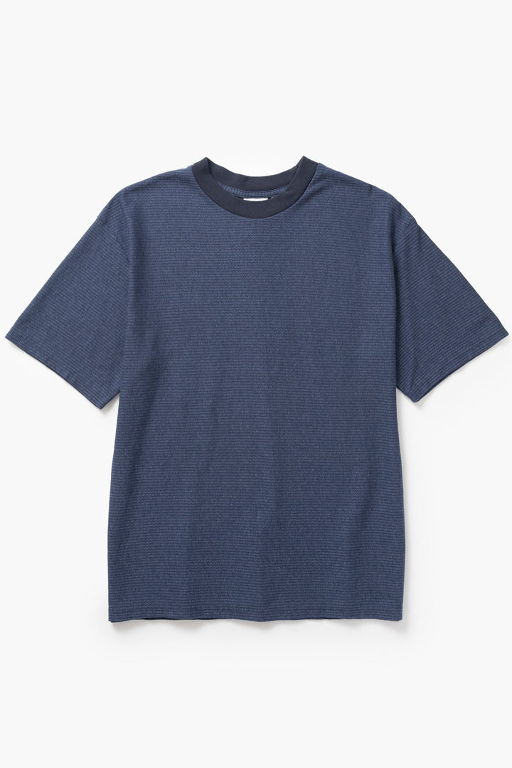 Walla Walla Sport - Jacquard Stripe Tee - Navy