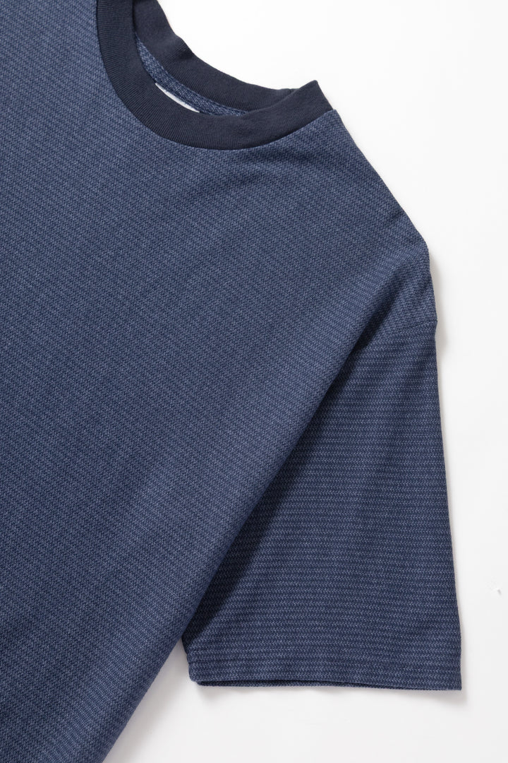 Walla Walla Sport - Jacquard Stripe Tee - Navy