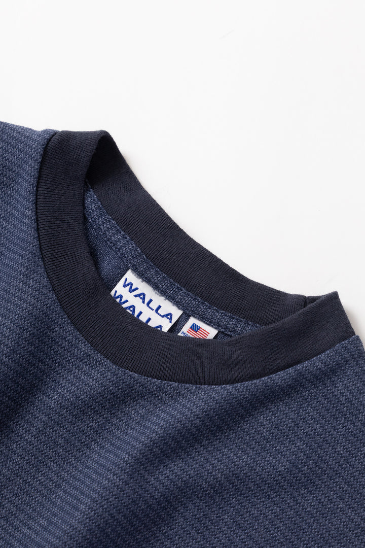 Walla Walla Sport - Jacquard Stripe Tee - Navy