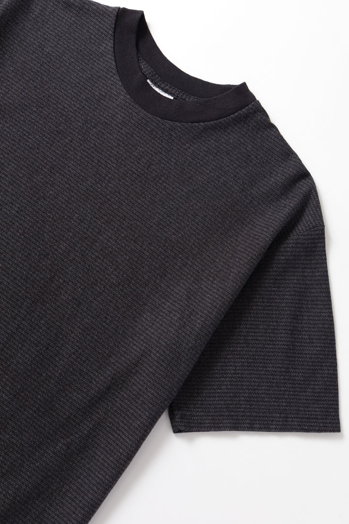 Walla Walla Sport - Jacquard Stripe Tee - Black