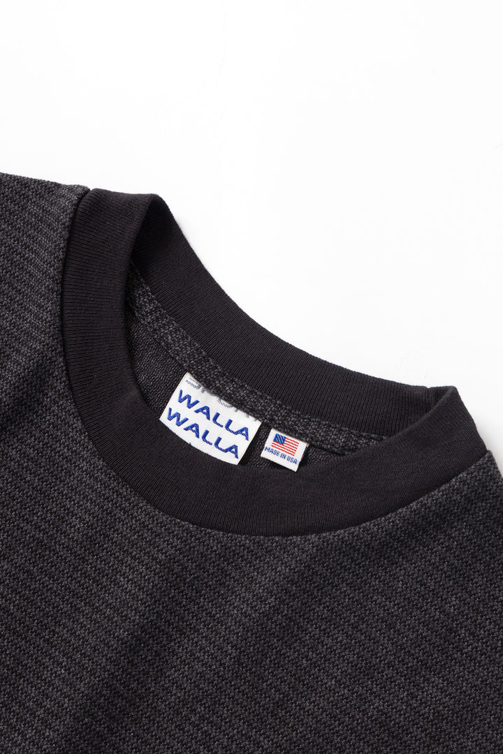 Walla Walla Sport - Jacquard Stripe Tee - Black