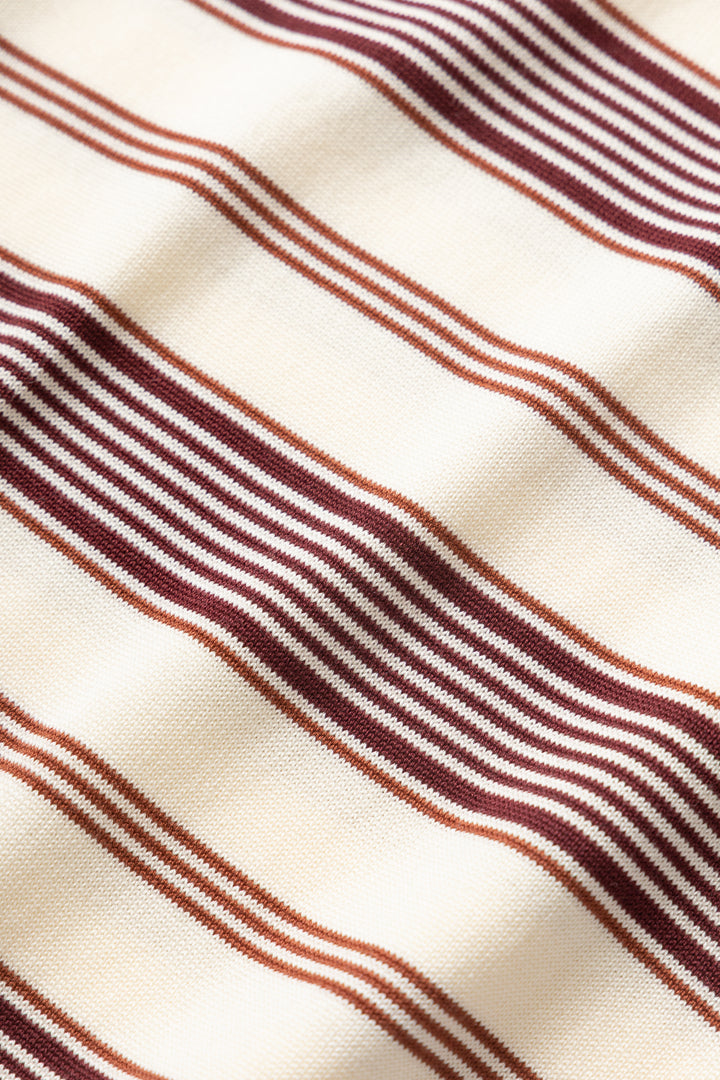Okonkwo MFG - 50's Knitted Striped Shirt - Off White