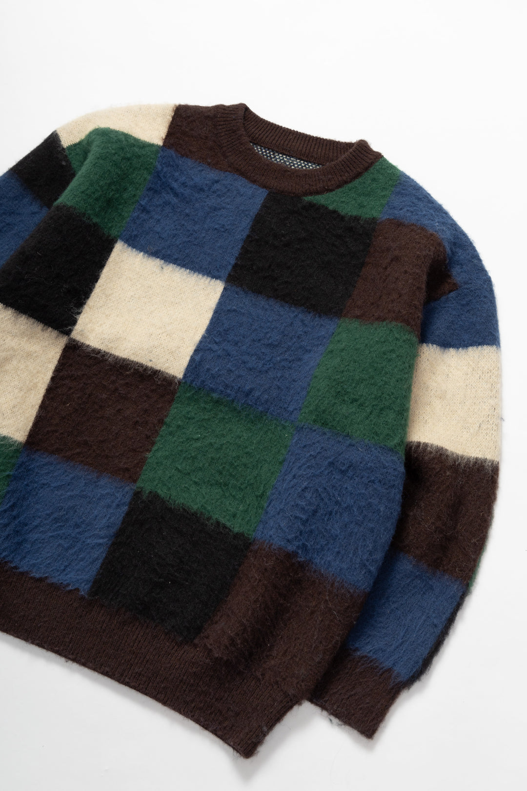 Blacksmith - Checkerboard Sweater - Brown