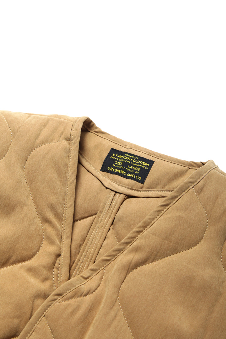 Okonkwo MFG - Quilted Liner Gilet - Tan