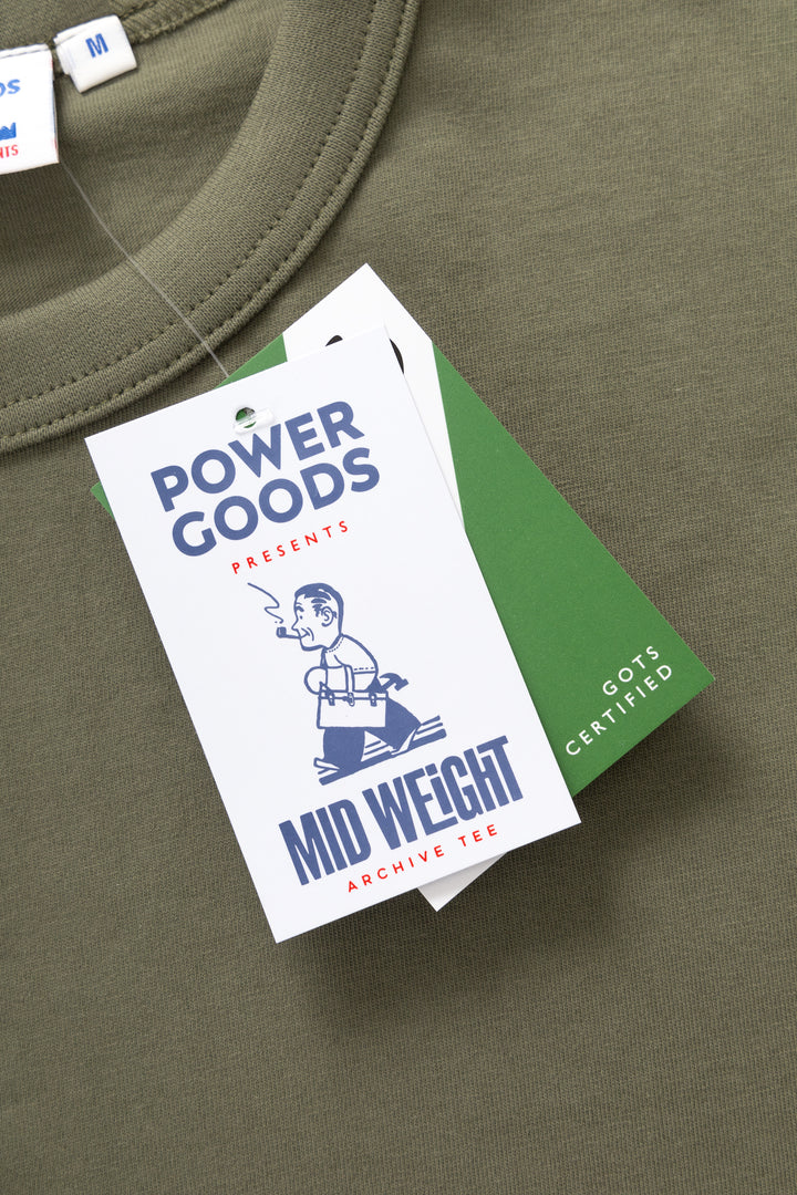 Power Goods - Archive T-Shirt - Olive