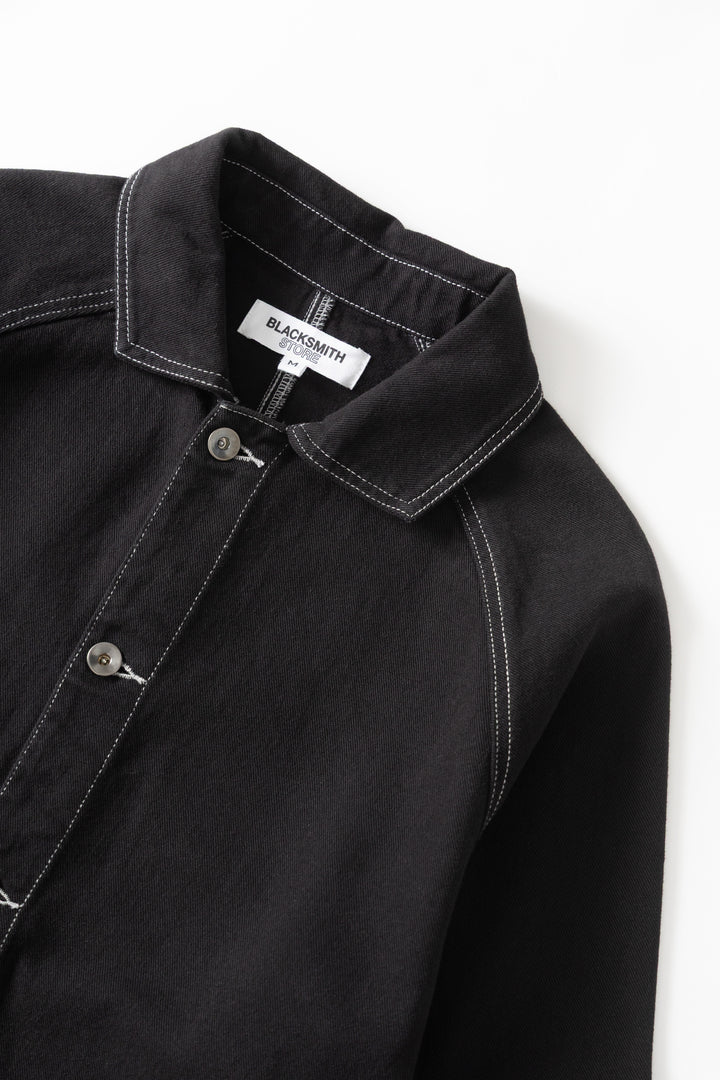 Blacksmith - Denim Coverall Jacket - Black