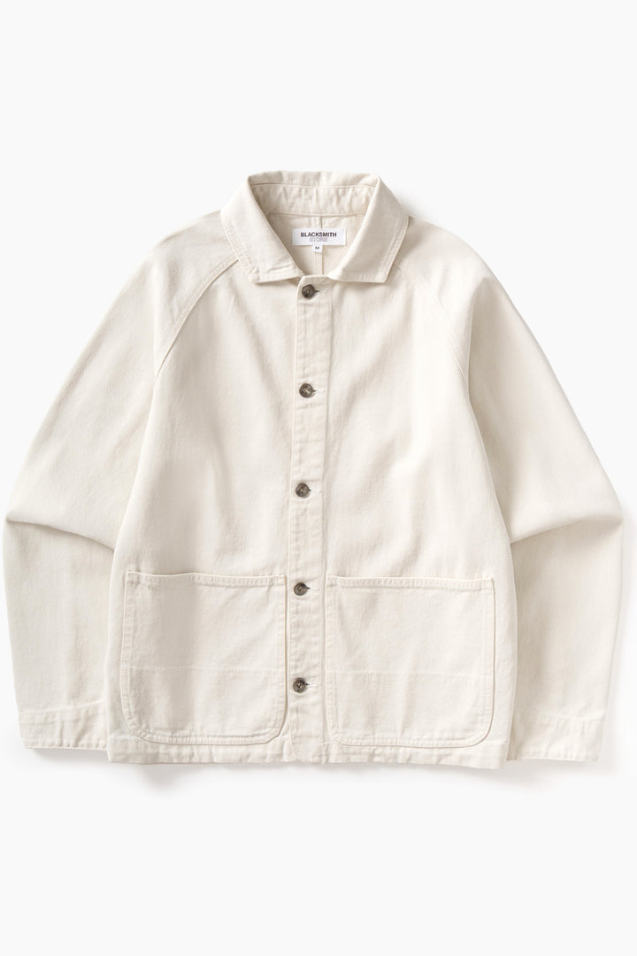 Blacksmith - Denim Coverall Jacket - Ecru