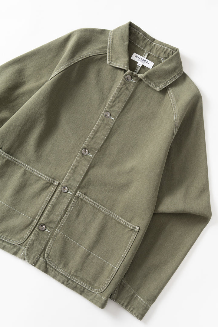 Blacksmith - Denim Coverall Jacket - Olive