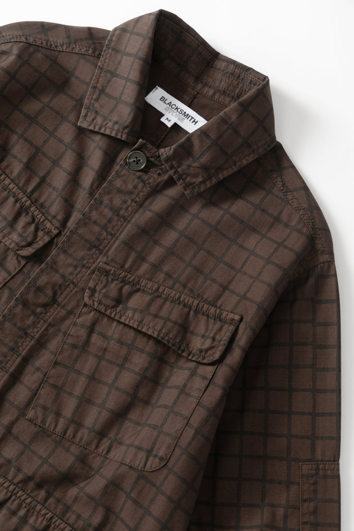 Blacksmith - Grid Jungle Jacket - Brown