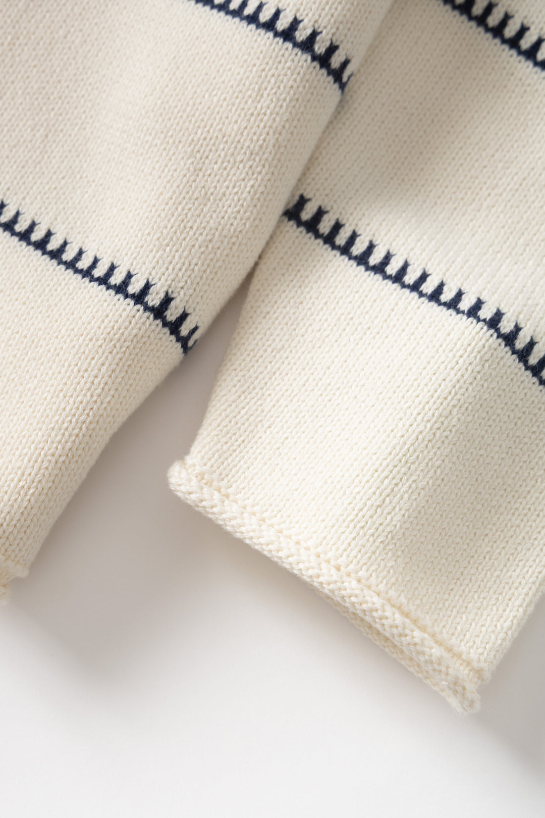 Blacksmith - Stripe Fishing Sweater - Off-White