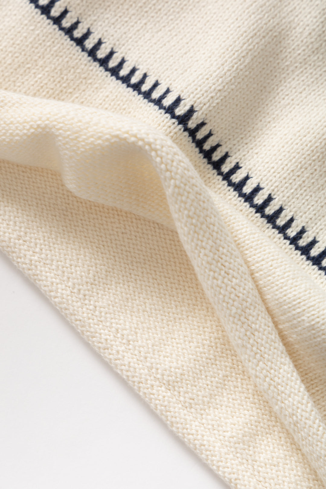 Blacksmith - Stripe Fishing Sweater - Off-White