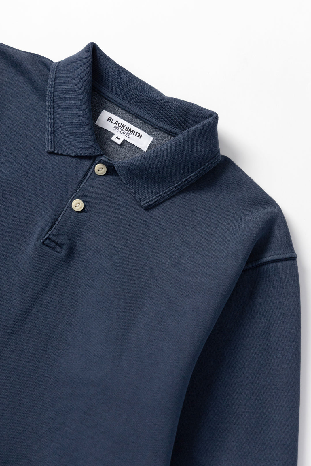 Blacksmith - Two Button Washed Rugby - Navy