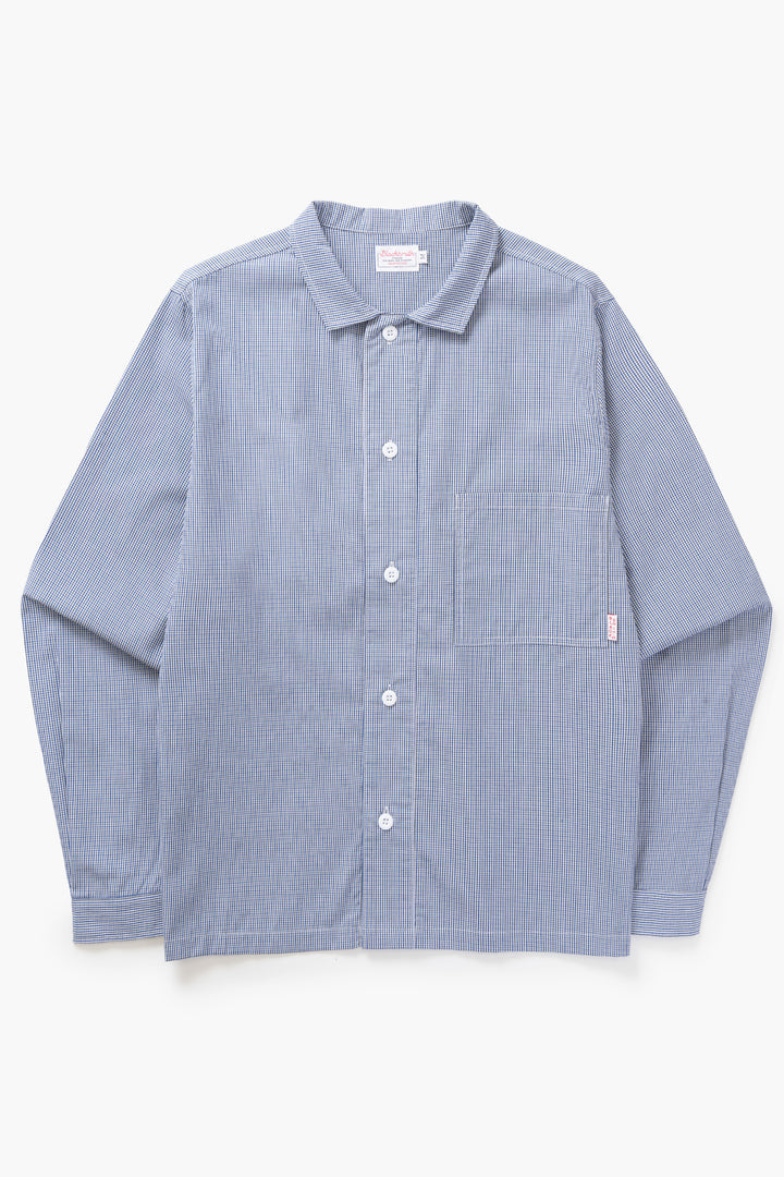 Blacksmith - 'Boxford' Utility Shirt - Blue Check