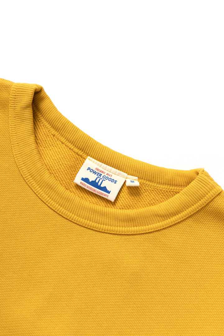 Power Goods - Loopback Crewneck - Sunflower