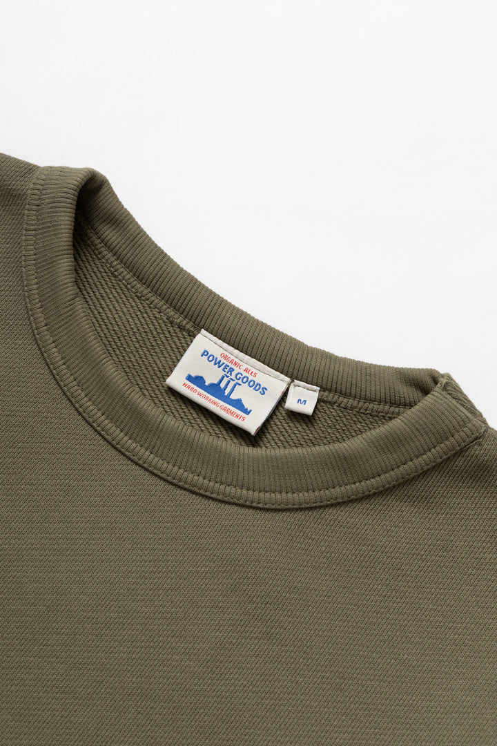 Power Goods - Loopback Crewneck - Olive