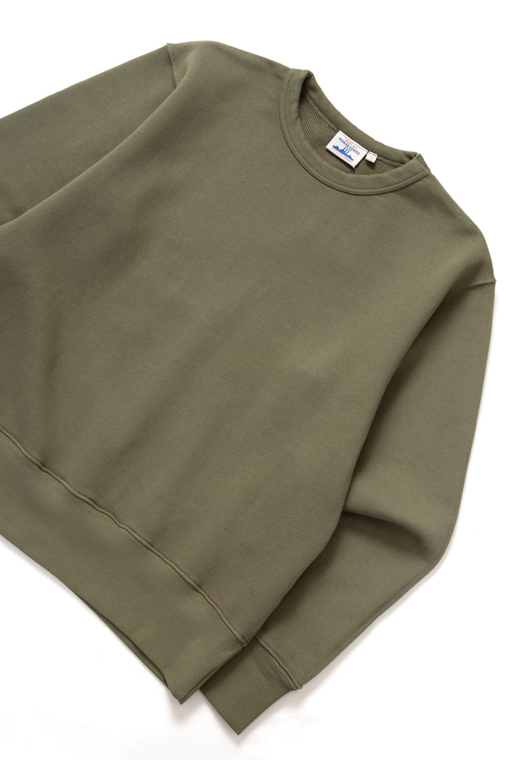 Power Goods - Loopback Crewneck - Olive