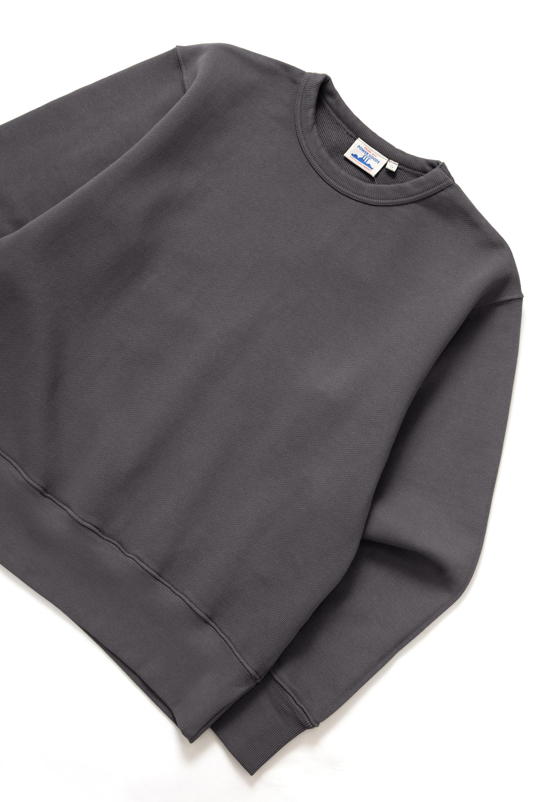 Power Goods - Loopback Crewneck - Washed Black