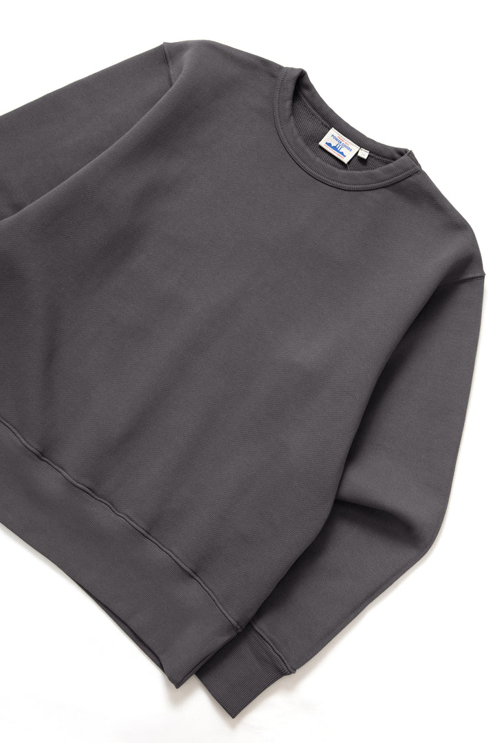 Power Goods - Loopback Crewneck - Washed Black