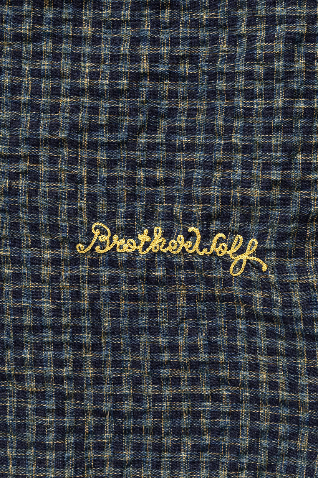 Brotherwolf - Check Short Sleeve Shirt - Navy