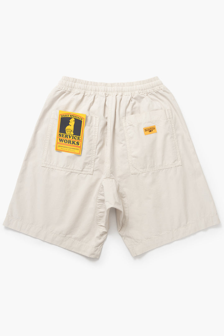 Service Works - Poplin Chef Shorts - Salt