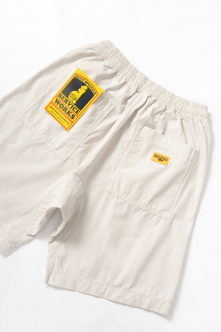 Service Works - Poplin Chef Shorts - Salt