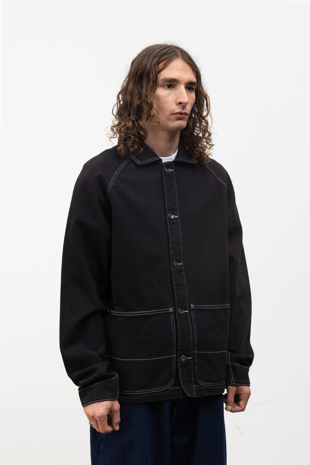 Blacksmith - Denim Coverall Jacket - Black