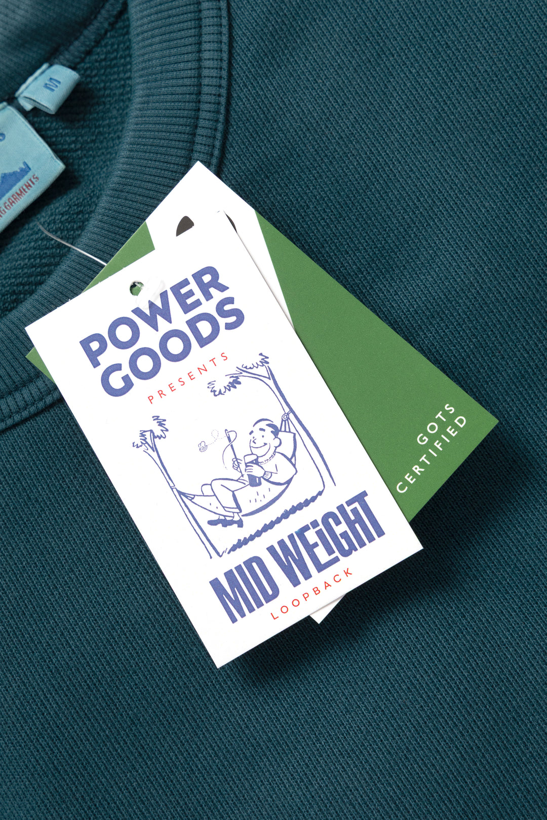 Power Goods - Loopback Crewneck - Harbour