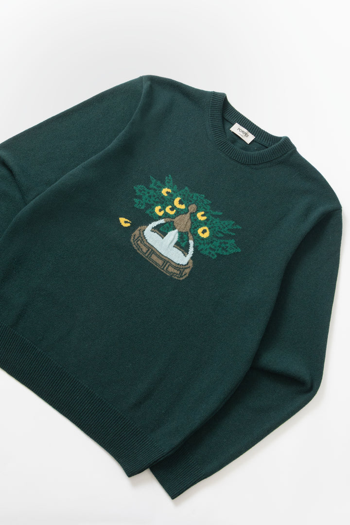 Pompeii - Fountain Knit Sweater - Pine