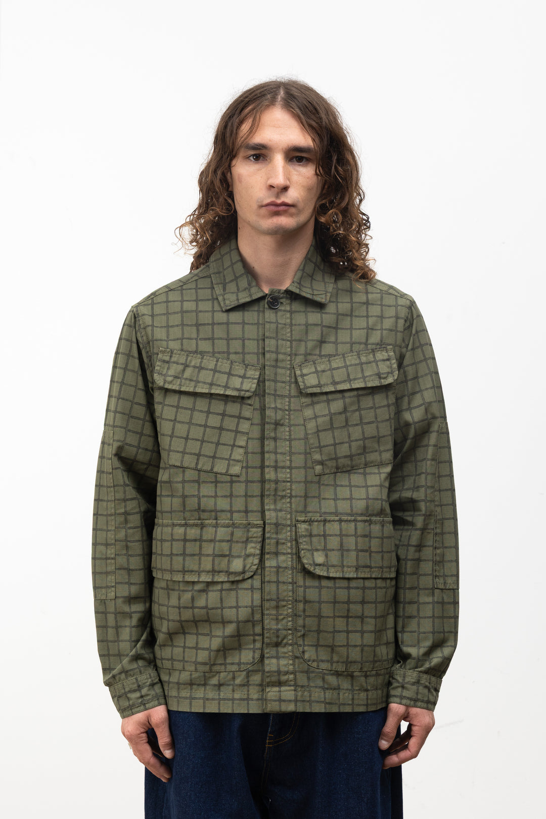 Blacksmith - Grid Jungle Jacket - Olive