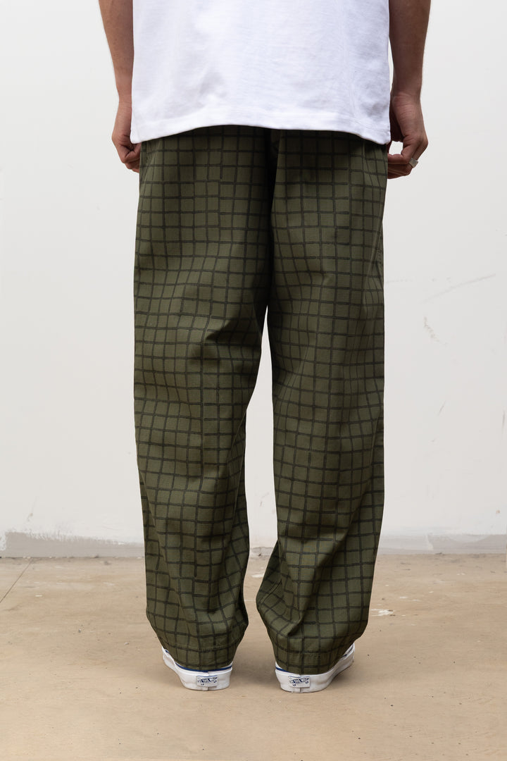 Blacksmith - Grid Work Pant - Olive