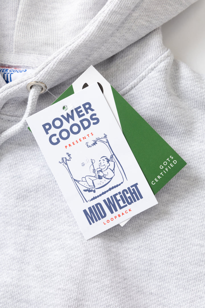 Power Goods - Loopback Hoodie - Ash