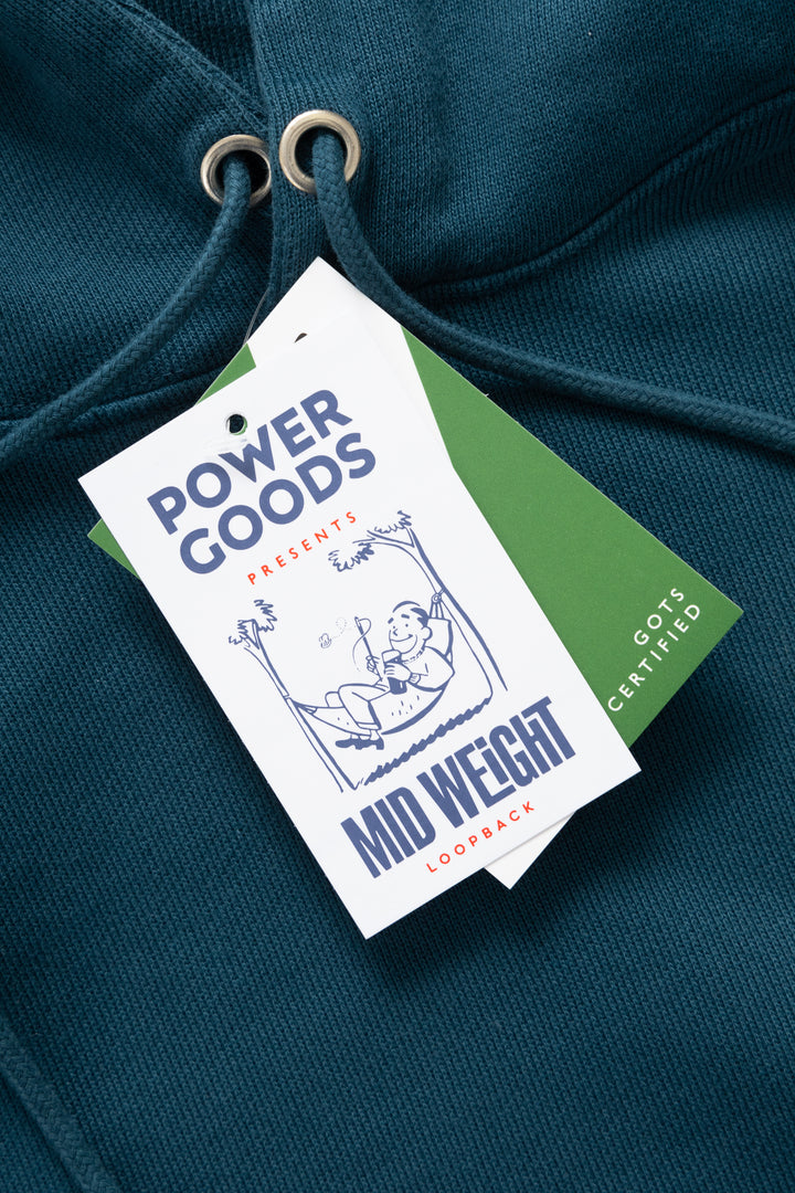 Power Goods - Loopback Hoodie - Harbour