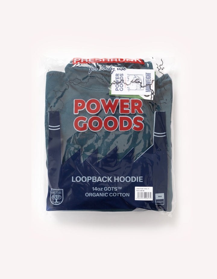 Power Goods - Loopback Hoodie - Harbour