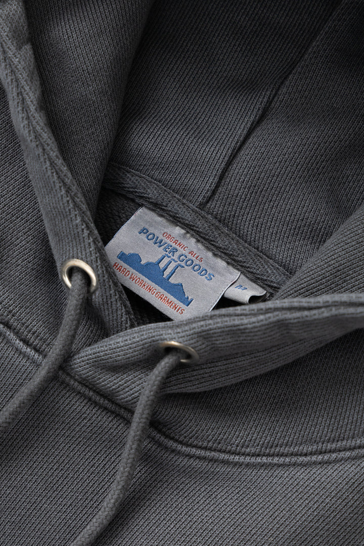 Power Goods - Loopback Hoodie - Washed Black