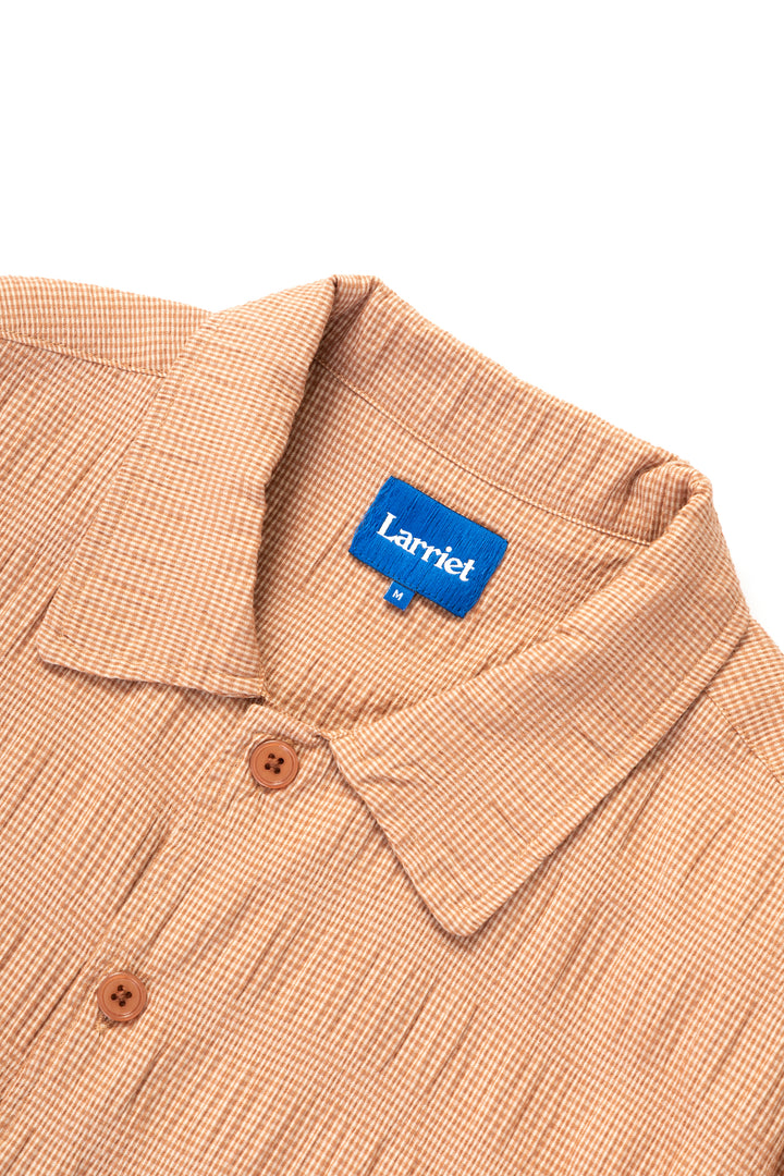 Larriet - Kendalls Short Sleeve Shirt - Clay Plaid