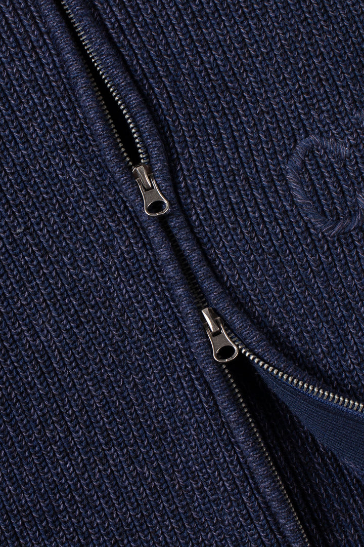 Candice - Wolfe Zip Knit - Navy