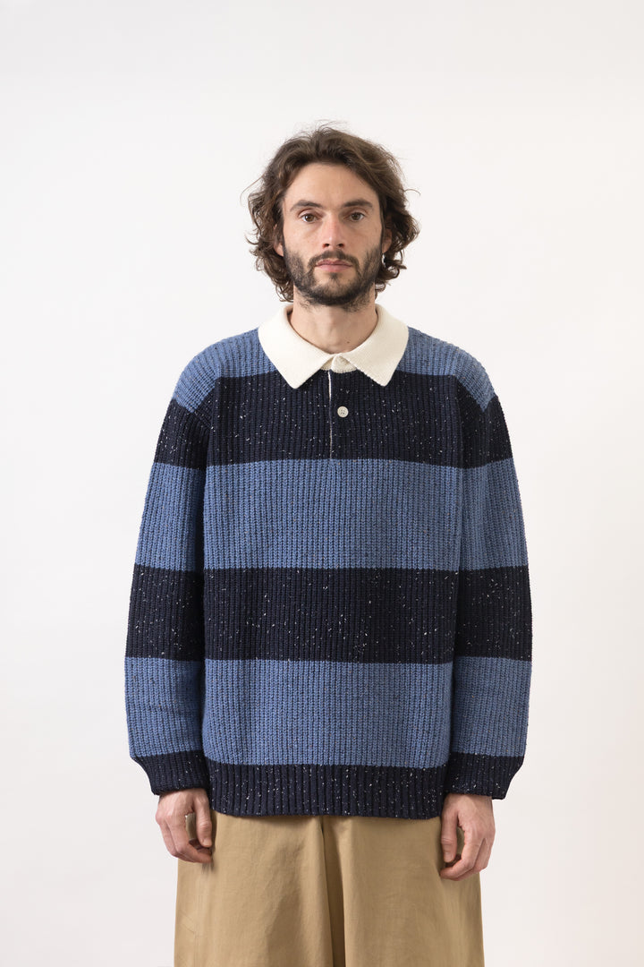 Blacksmith - Knitted Rugby - Blue